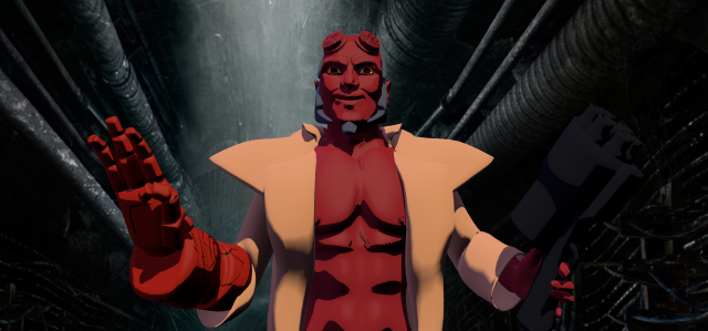 hellboy rigged model for animation in blender 3D Модель .c4d .max .obj .3ds .fbx .stl .blend 