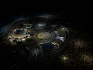 Low poly sochi 2014 olympic park 3D Model