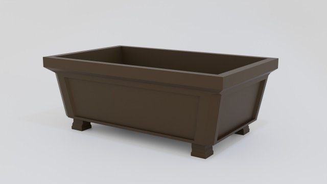 Bonsai pot Model Cetak 3D .c4d .max .obj .3ds .fbx .stl .blend 