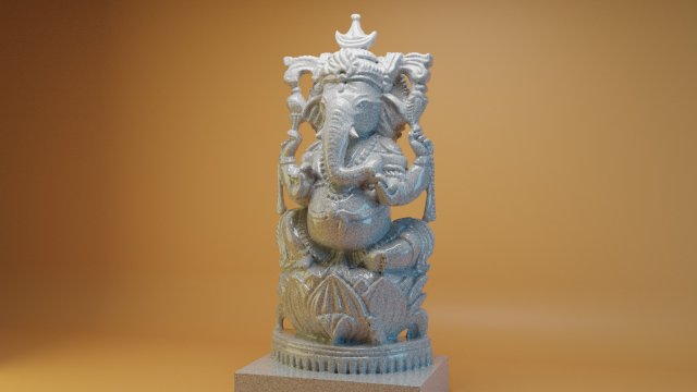 Ganesha Modelo de Impressão 3D .c4d .max .obj .3ds .fbx .stl .blend 