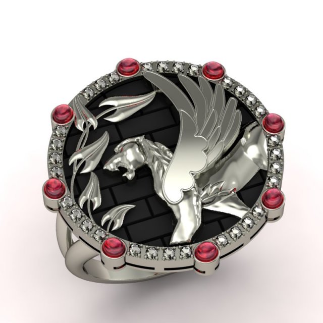 gold ring 3D Modell .c4d .max .obj .3ds .fbx .stl .blend 