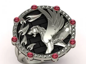 cincin emas Model 3D