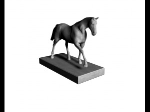 horse statue Model 3D