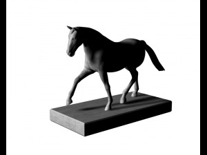 horse statue Model 3D