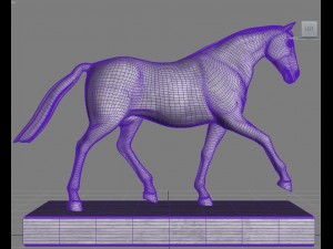 horse statue Model 3D
