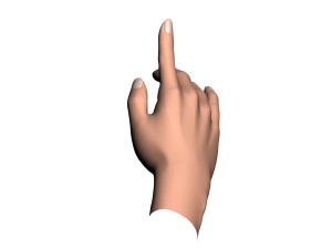 female hand Modèle 3D
