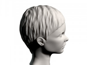 young girl head Modelo 3D