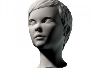 young girl head Modelo 3D