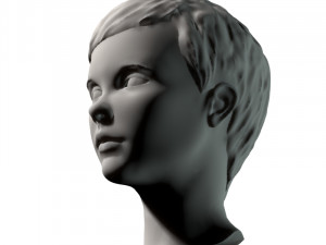 young girl head Modelo 3D