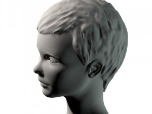 young girl head Modelo 3D