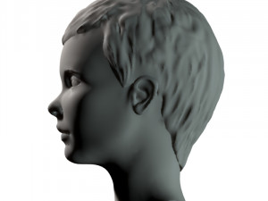 young girl head Modelo 3D