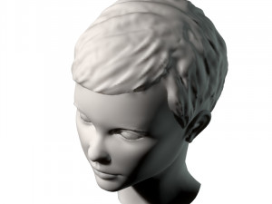 young girl head Modelo 3D