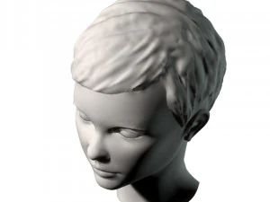 young girl head 3D Model
