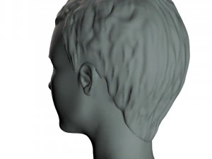 young girl head 3D Model