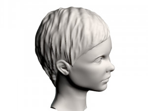 young girl head Modelo 3D