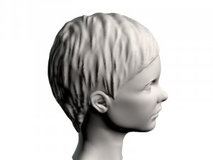 young girl head Modelo 3D