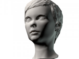 young girl head Modelo 3D