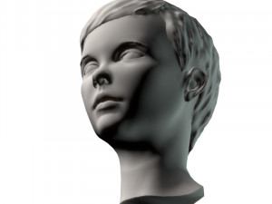 young girl head Modelo 3D