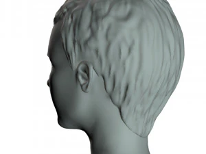 young girl head 3D Model