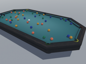 set of tables for billiards 3D मॉडल