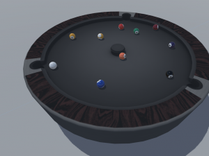 set of tables for billiards 3D मॉडल