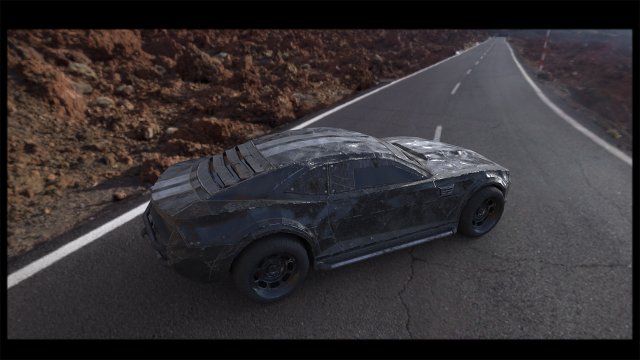 post-apocalyptic battle-car game-ready 3D 模型 .c4d .max .obj .3ds .fbx .stl .blend 