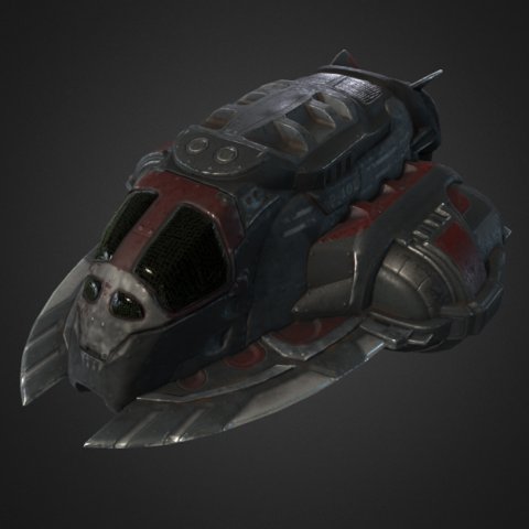 game-ready pirates spaceship Model 3D .c4d .max .obj .3ds .fbx .stl .blend 