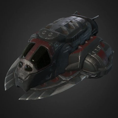 game-ready pirates spaceship 3D Model .c4d .max .obj .3ds .fbx .stl .blend 