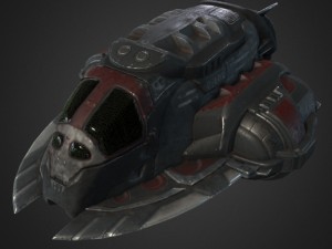 game-ready pirates spaceship 3D 模型