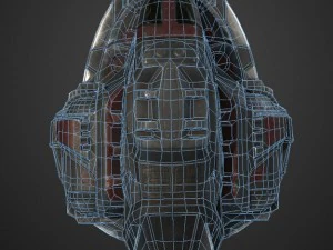 game-ready pirates spaceship 3D Model
