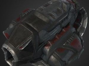 game-ready pirates spaceship Model 3D