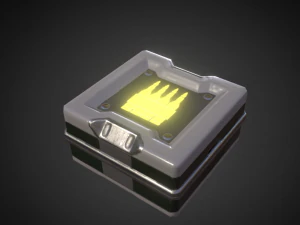 sci-fi powerups set 3D Model