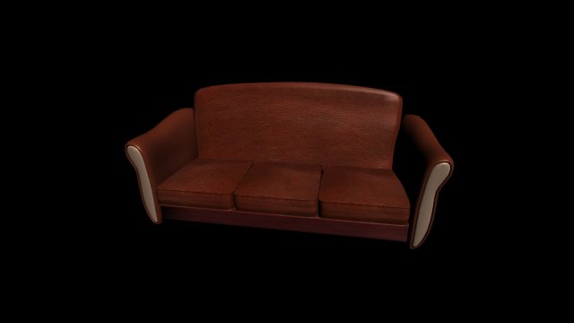 leather sofa wks style Modello 3D .c4d .max .obj .3ds .fbx .stl .blend 