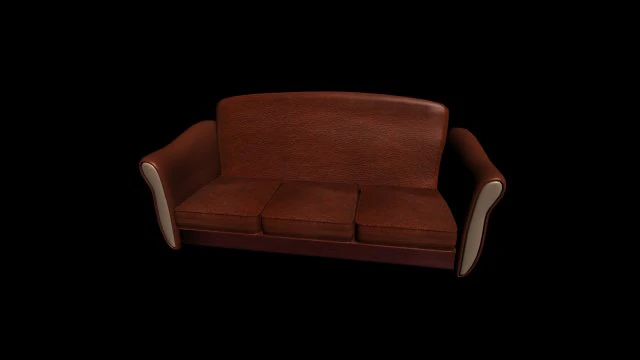 leather sofa wks style 3D Model .c4d .max .obj .3ds .fbx .stl .blend 