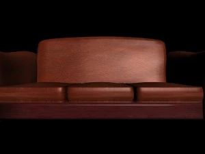 leather sofa wks style 3D Model