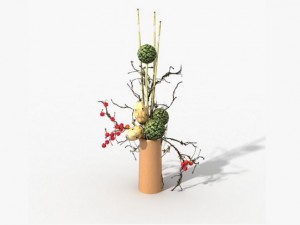 flower decoration wks style 3D Model