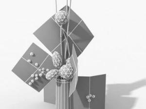flower decoration wks style 3D Model