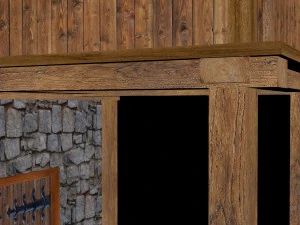 medieval house for game 3D Model