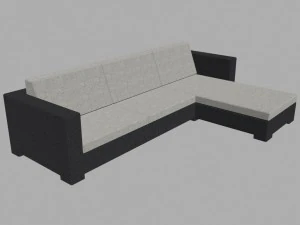 ソファの低ポリ 3Dモデル