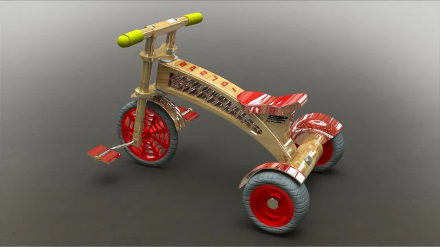 rower dziecięcy Model 3D .c4d .max .obj .3ds .fbx .stl .blend 