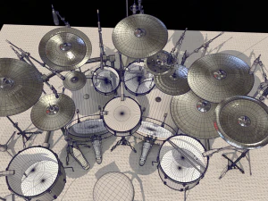 примордо барабанна установка 3D Модель