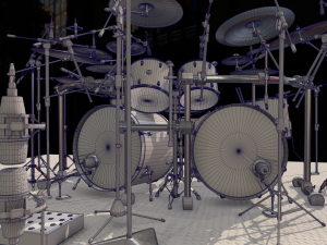 primordo drumkit 3D 模型