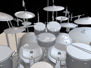 primordo drumkit 3D 模型