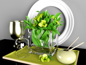 decorative set 3D 模型