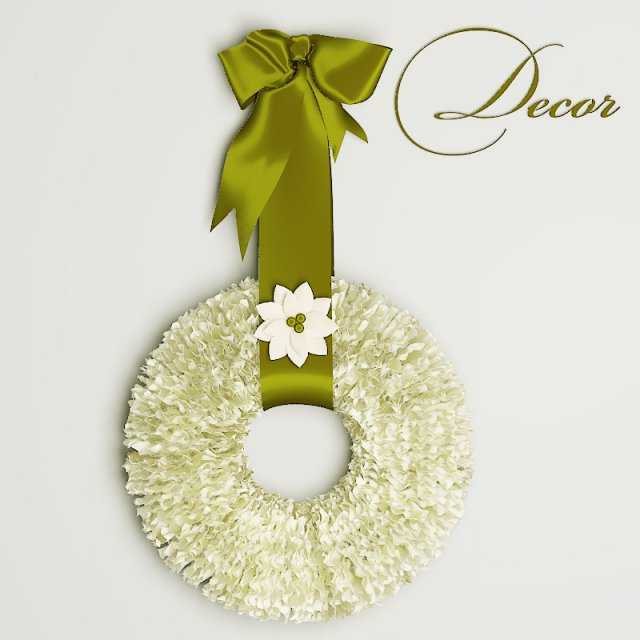 decorative wreath Modello 3D .c4d .max .obj .3ds .fbx .stl .blend 