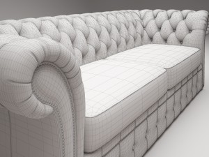 chester sofa 3D 模型