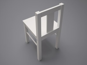 kids chair kritter 3D 模型