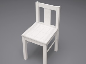 kids chair kritter 3D 模型