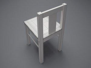 kids chair kritter 3D 模型