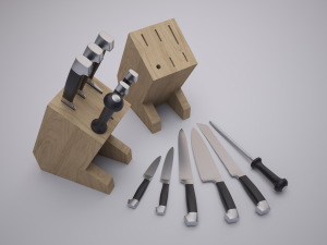 stands for knives 3D Model